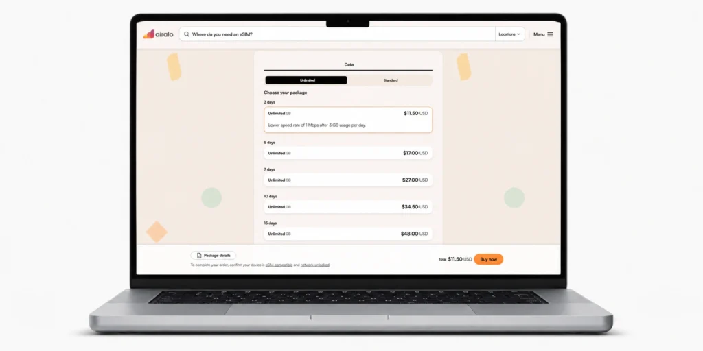 Airalo Promo Code 2026: Get 15% Off With ESIMADVICE15 (Verified Codes) 7 Airalo Japan eSIM plan page with Buy now button