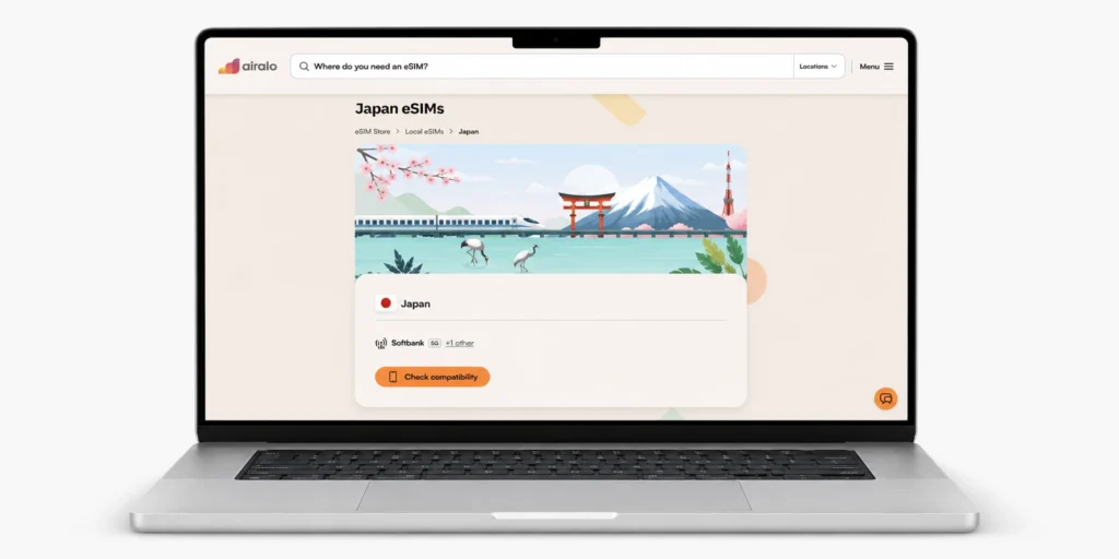 Airalo Promo Code 2026: Get 15% Off With ESIMADVICE15 (Verified Codes) 6 Airalo website search results for Japan eSIM