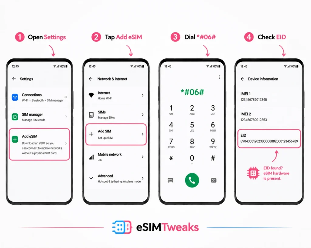Which Android Phones Support eSIM in 2026? 5 Android eSIM compatibility check steps