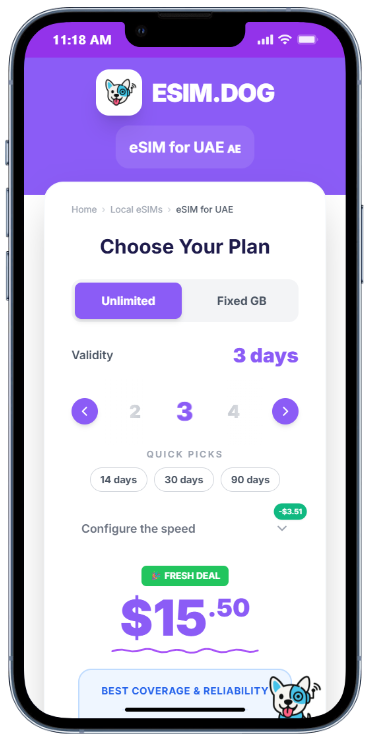 11 Best eSIM for UAE & Dubai 2026: Tested & Ranked 8 Esim dog