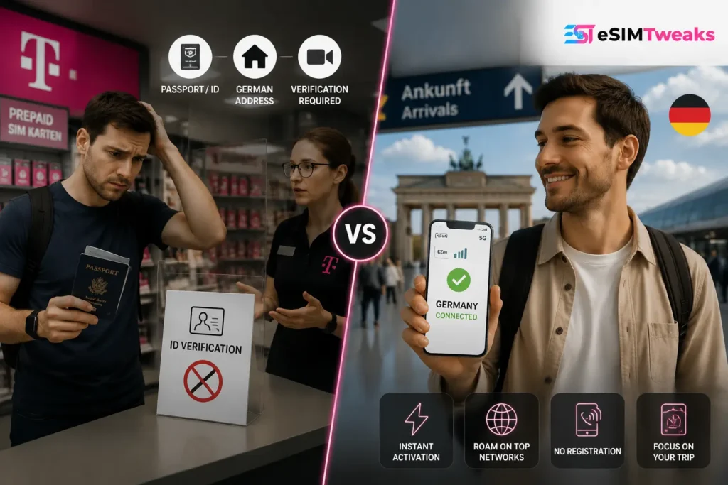 Germany eSIM vs local SIM card registration process