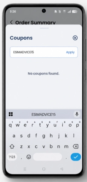 GigSky Promo Code September 2026: 15% Off With ESIMADVICE15 11 GigSky - Enter Promo Code