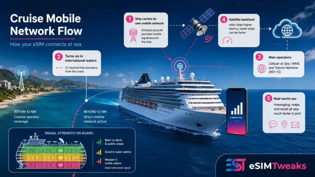 eSIM for Cruises 2026: 9 Best Plans for Sea + Port 6 How cruise eSIM works at sea