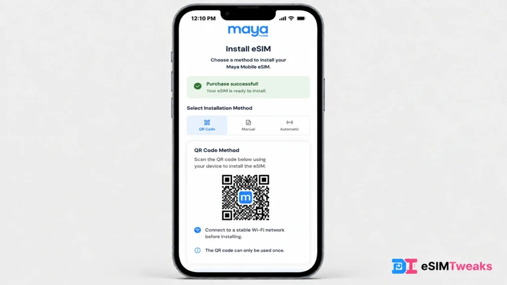 Maya Mobile Coupon Code: Get 10% OFF Every eSIM Plan 6 Install Maya Mobile eSIM With QR Code