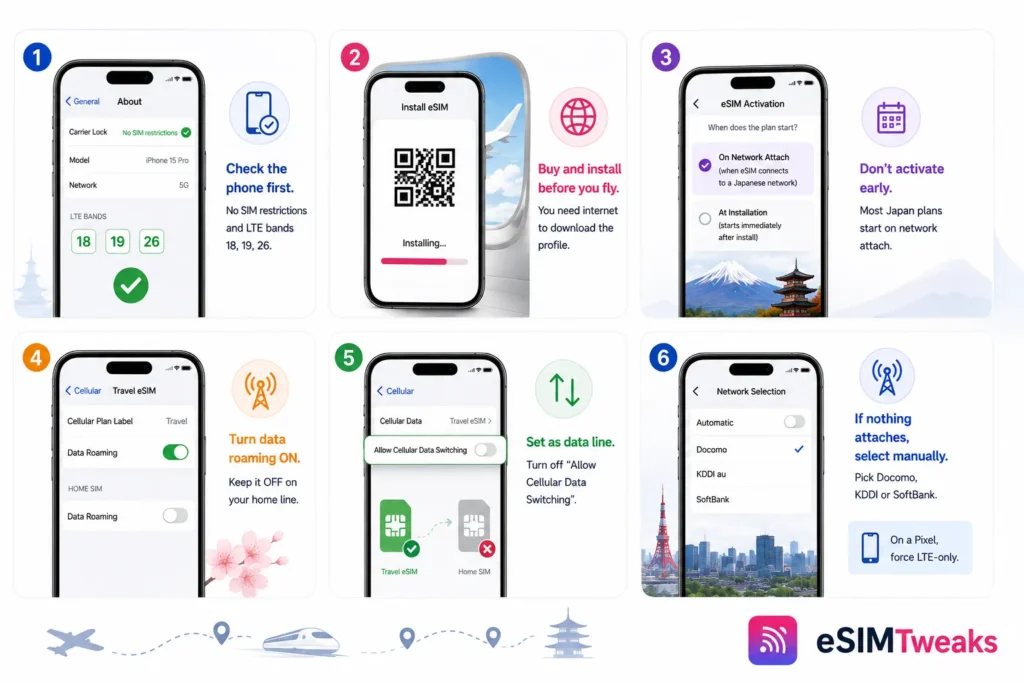Best eSIM for Japan 2026: 11 Plans Tested in Tokyo and Kyoto 30 Japan Esim Setup Six Step Guide
