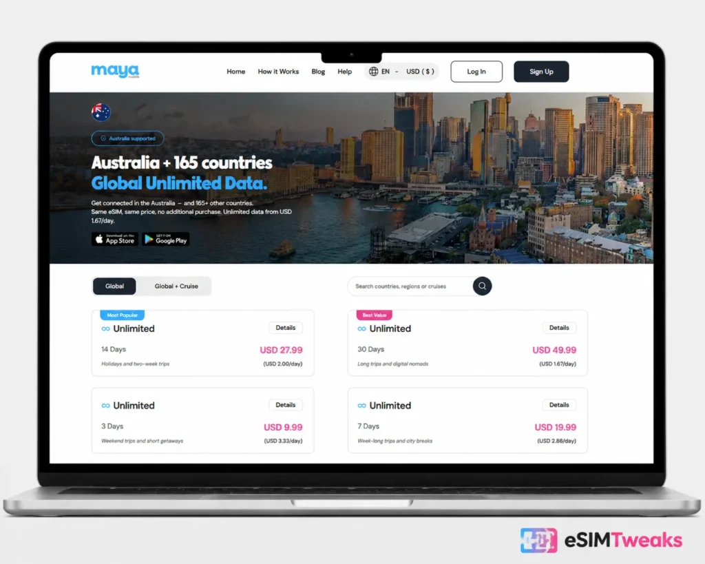 12 Best eSIM for Australia 2026: Telstra vs Everyone 9 Maya Australia Esim plan