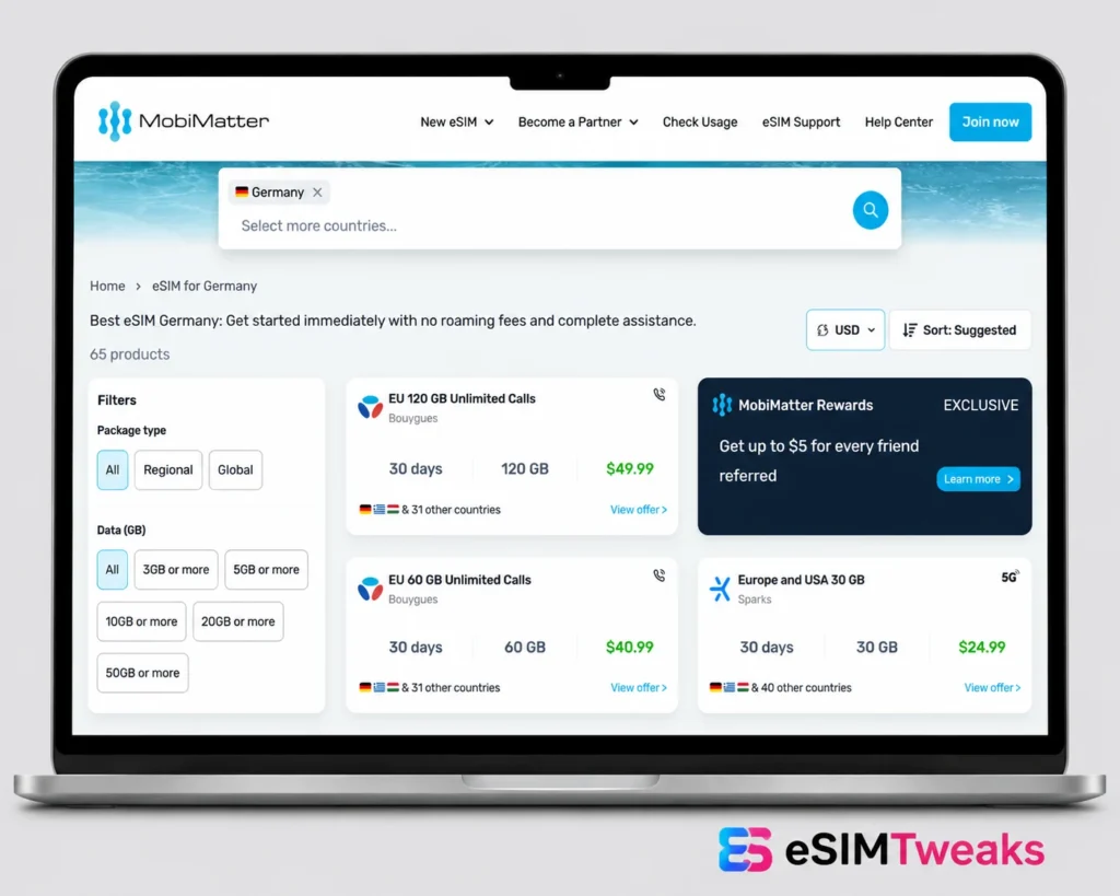 Mobimatter Germany eSIM Plan