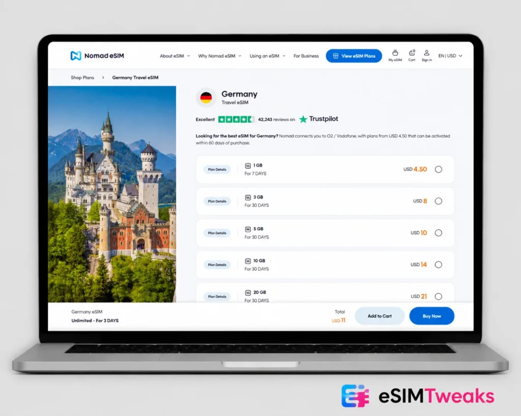 Nomad Germany eSIM Plan