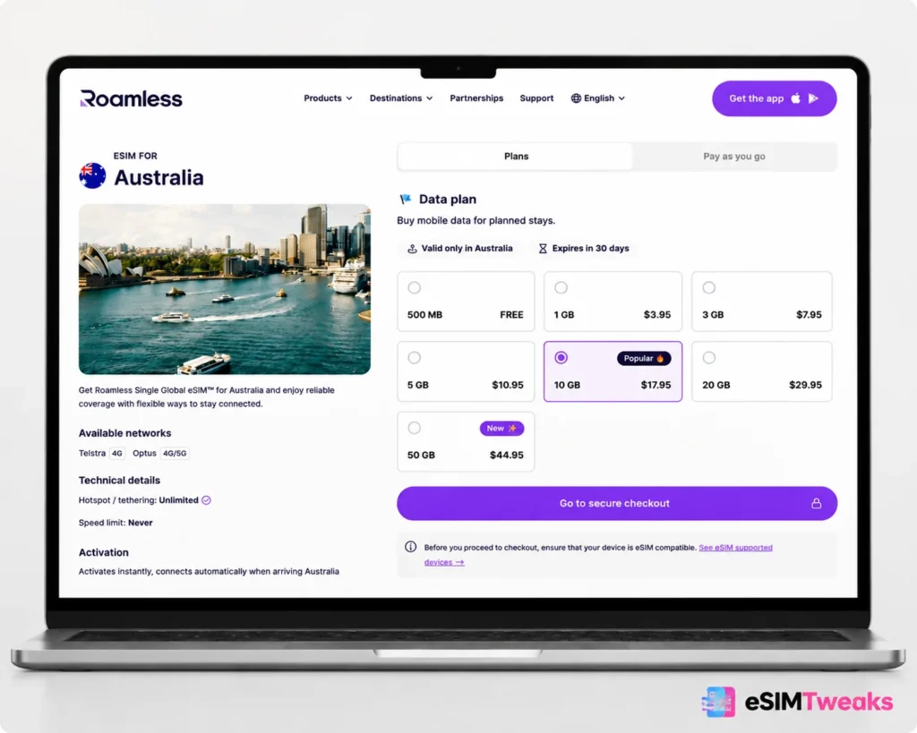 12 Best eSIM for Australia 2026: Telstra vs Everyone 6 Roamless Australia eSim