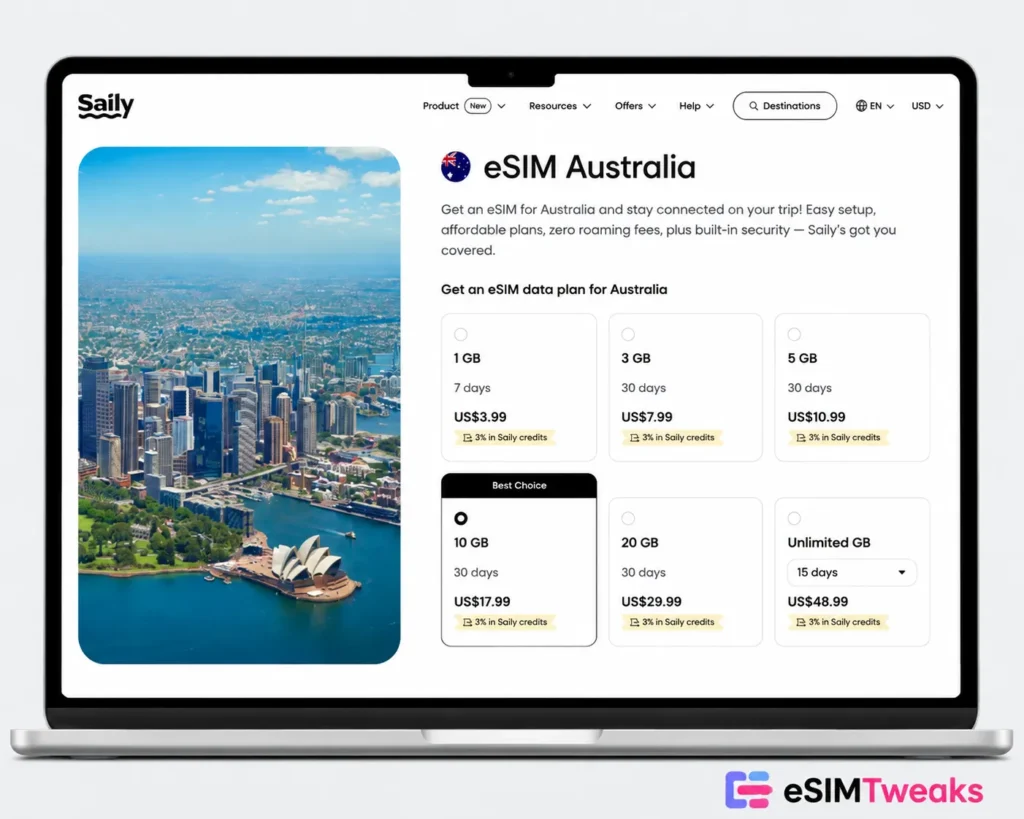 12 Best eSIM for Australia 2026: Telstra vs Everyone 12 Saily Australia eSIM