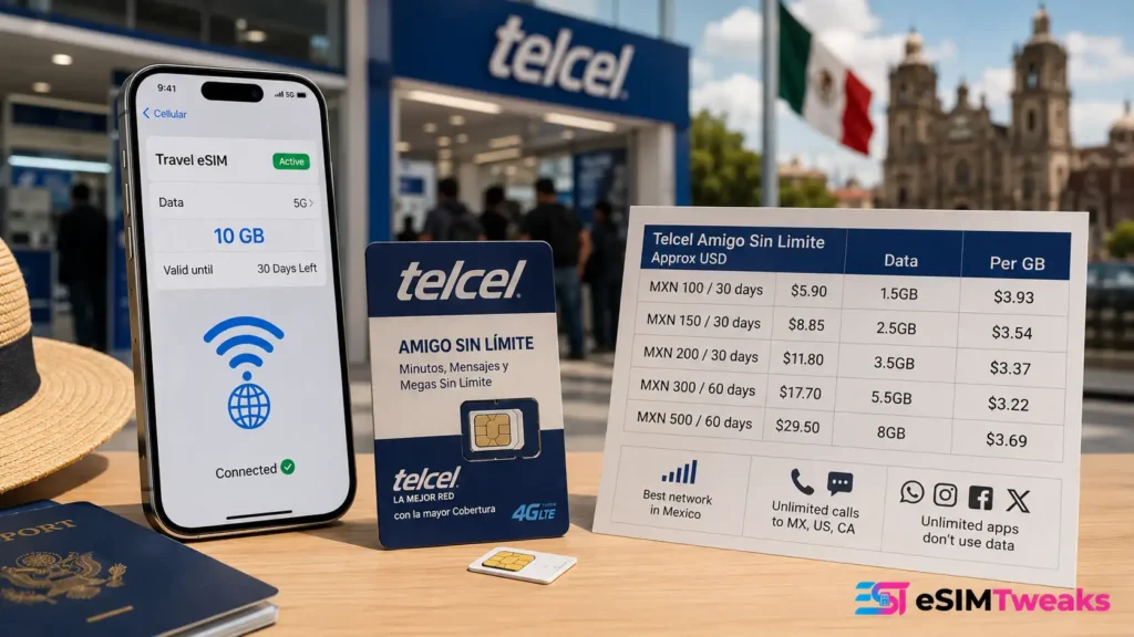 Best eSIM for Mexico 2026: 12 Plans Tested & Ranked 22 Travel eSIM vs Telcel local SIM price comparison in Mexico