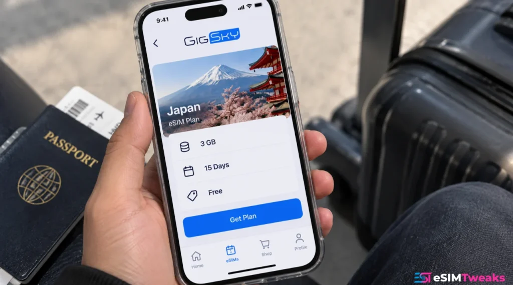 Gigsky 3gb 15-day free esim plan
