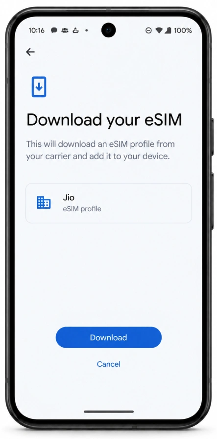 How to Install an eSIM on Google Pixel: Full Walkthrough 6 Pixel eSIM download confirmation