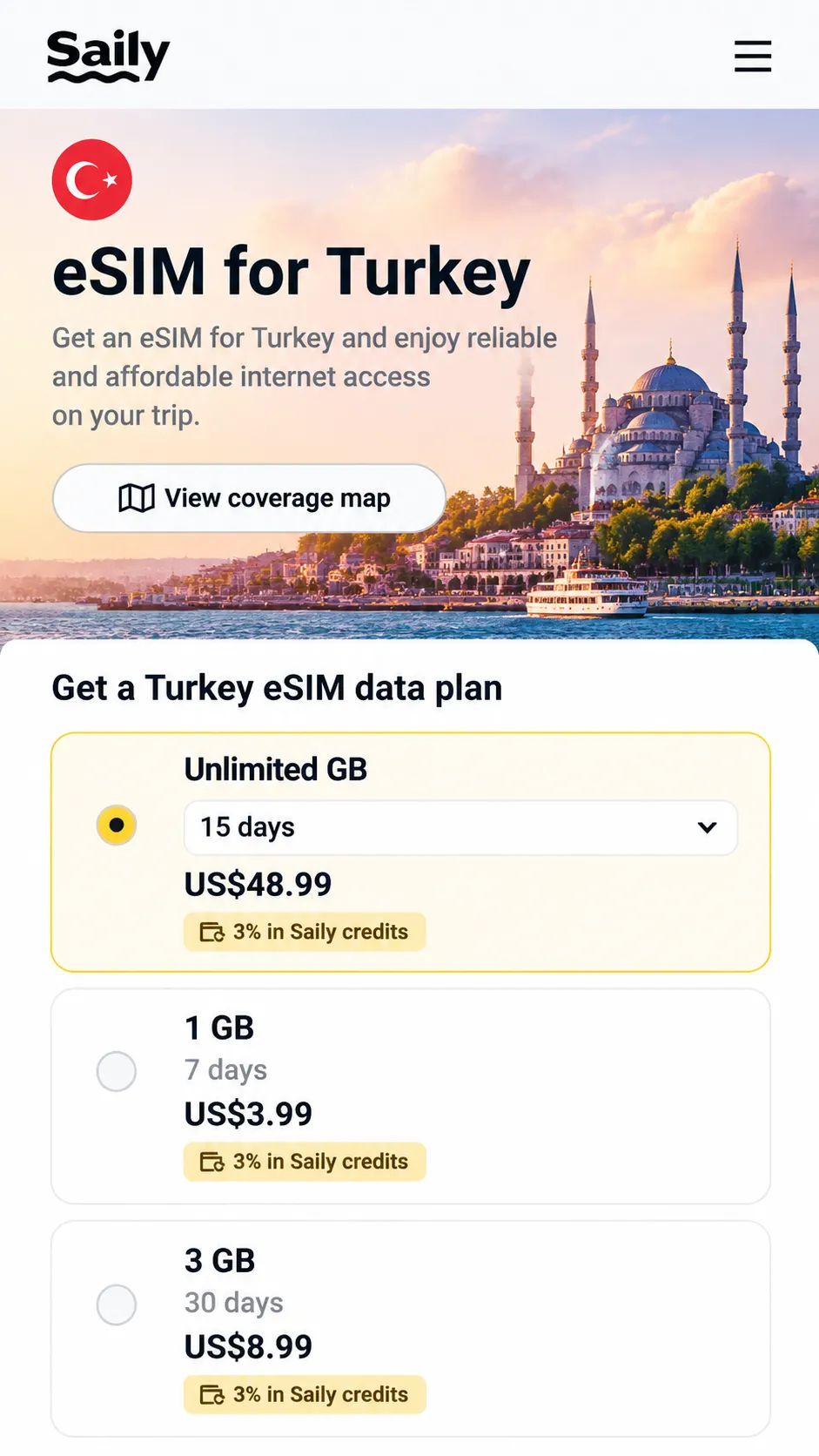Saily - eSIM for Turkey