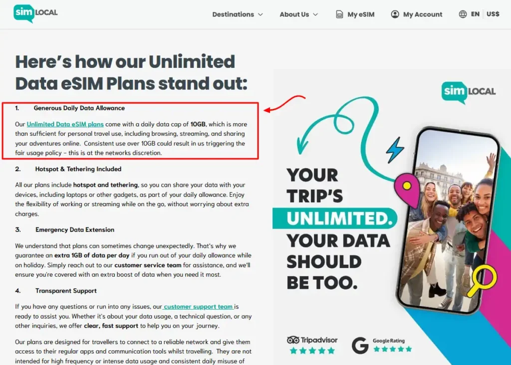 Sim Local Discount Code 2026: 10% Off + 10GB Daily for $2.44 7 Sim Local 10GB daily data limit policy