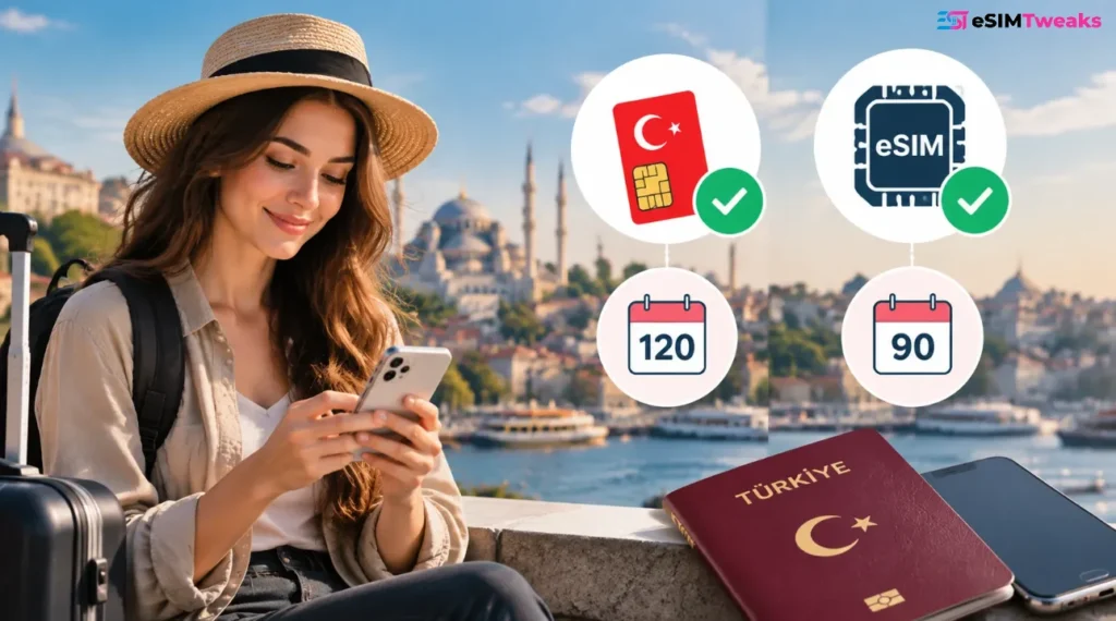 Türkiye eSIM registration rules for tourists and long stays