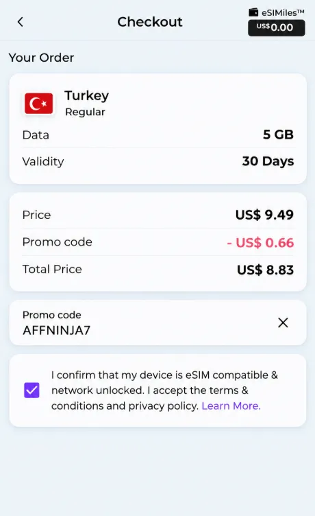 Esimatic AFFNINJA7 Promo Code Applied Discount