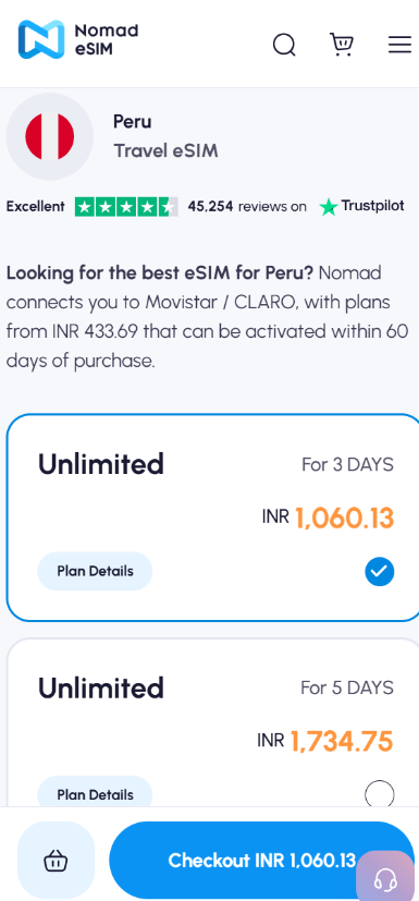 Best eSIM for Peru 2026: 10 Ranked, Priced and Pressure Tested 6 Nomad esim for Peru
