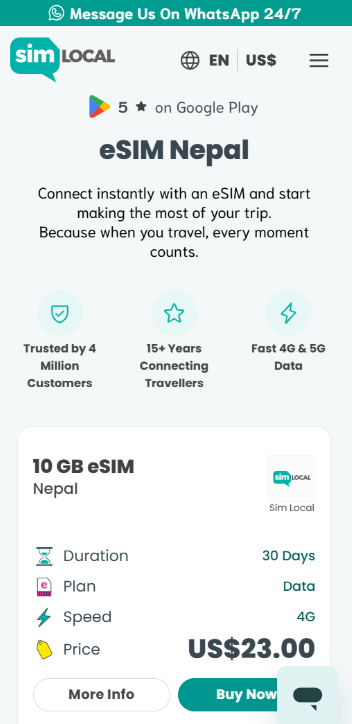 Best eSIM for Nepal 2026: 9 Plans Ranked by Price & Coverage 15 Sim Local eSIM For Nepal
