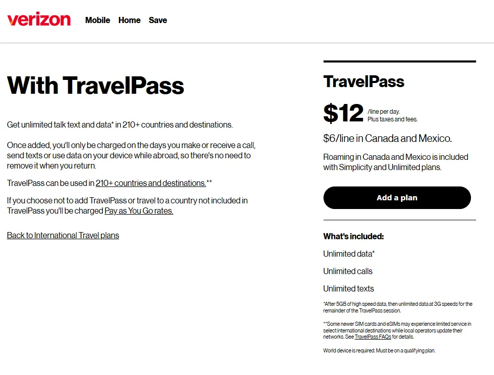 Best eSIM for Nepal 2026: 9 Plans Ranked by Price & Coverage 8 Verizon TravelPass $12 daily roaming plan