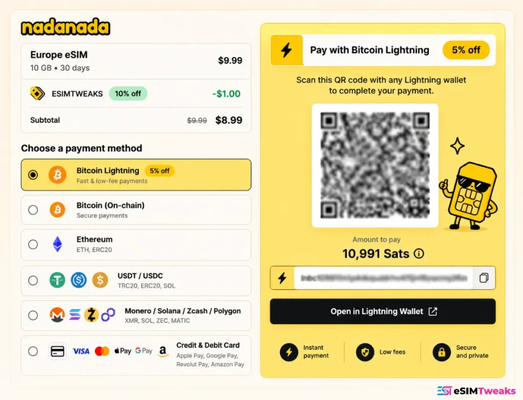 nadanada Coupon Code: 10% Off + a Hidden Catch 15 nadanada Bitcoin Lightning 5% discount.